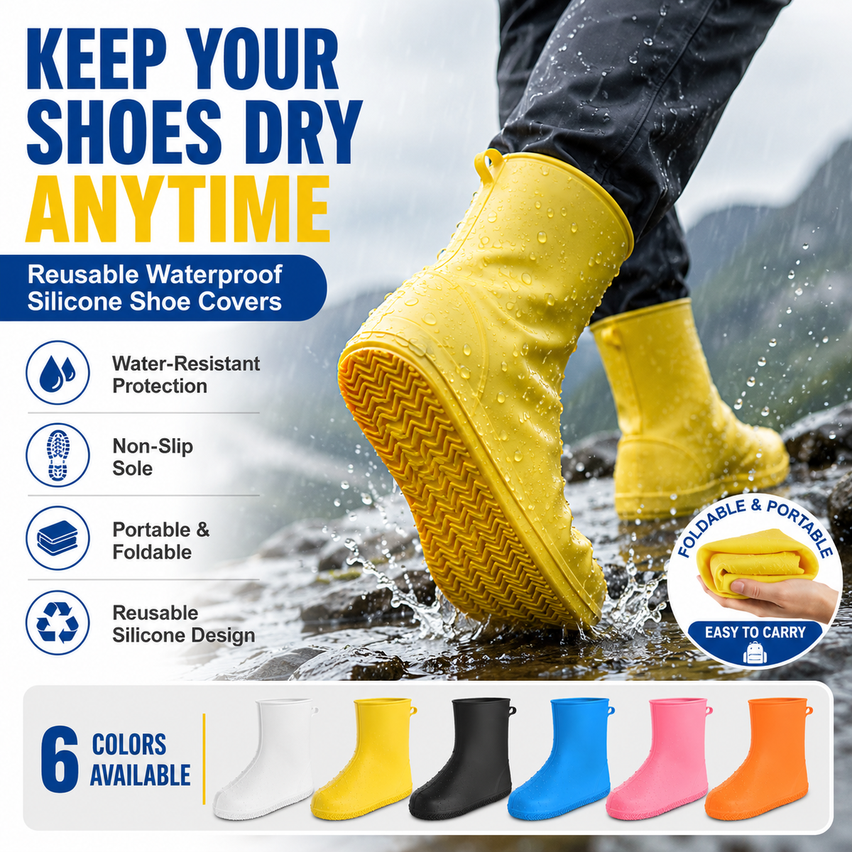 Thick Wear-Resistant Waterproof Shoe Cover